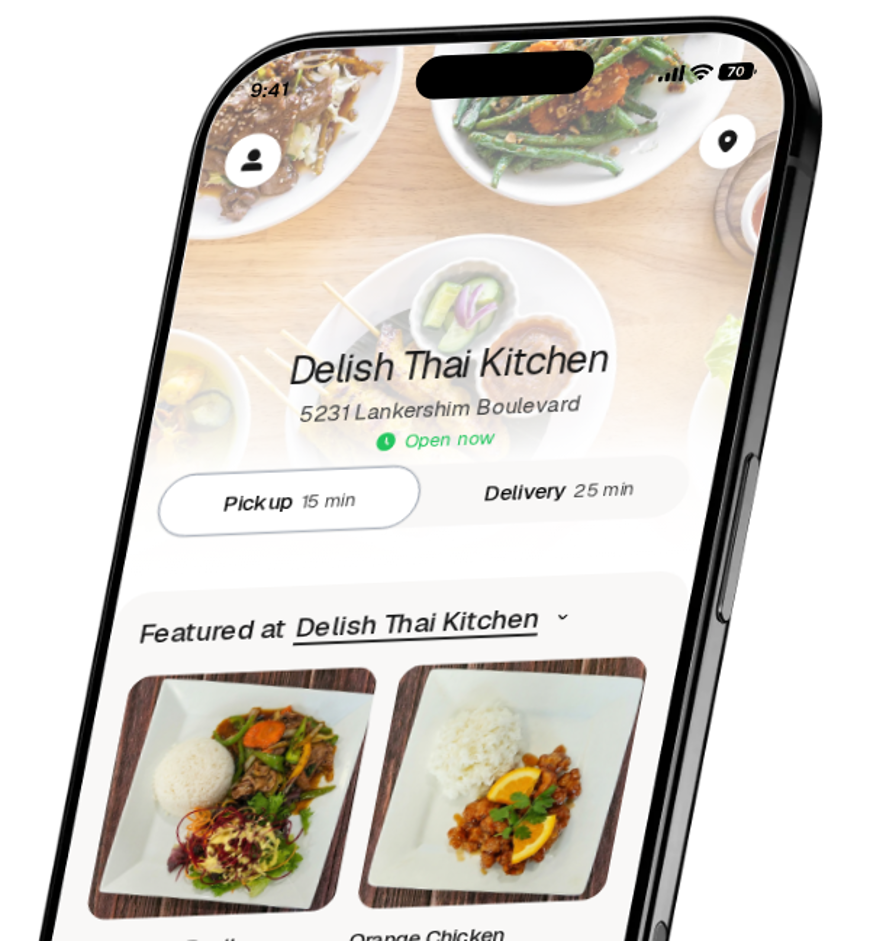 Delish Thai Kitchen app preview